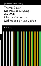 Die Vereindeutigung der Welt Cover
