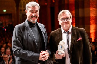 Bayerischer Buchpreis 2025: Ministerpräsident Dr. Markus Söder und Hape Kerkeling