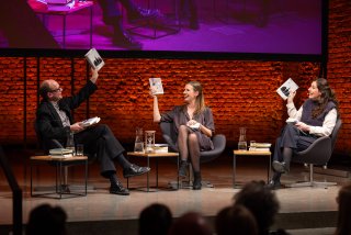 Bayerischer Buchpreis 2026: Die Jury (Andreas Platthaus, Marie Schoeß, Maja Beckers)